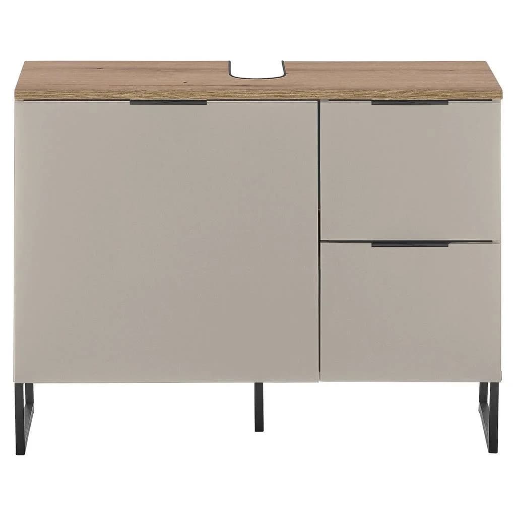 Bega Consult Waschbeckenunterschrank DENVER Beige Evoke Eiche Dekor