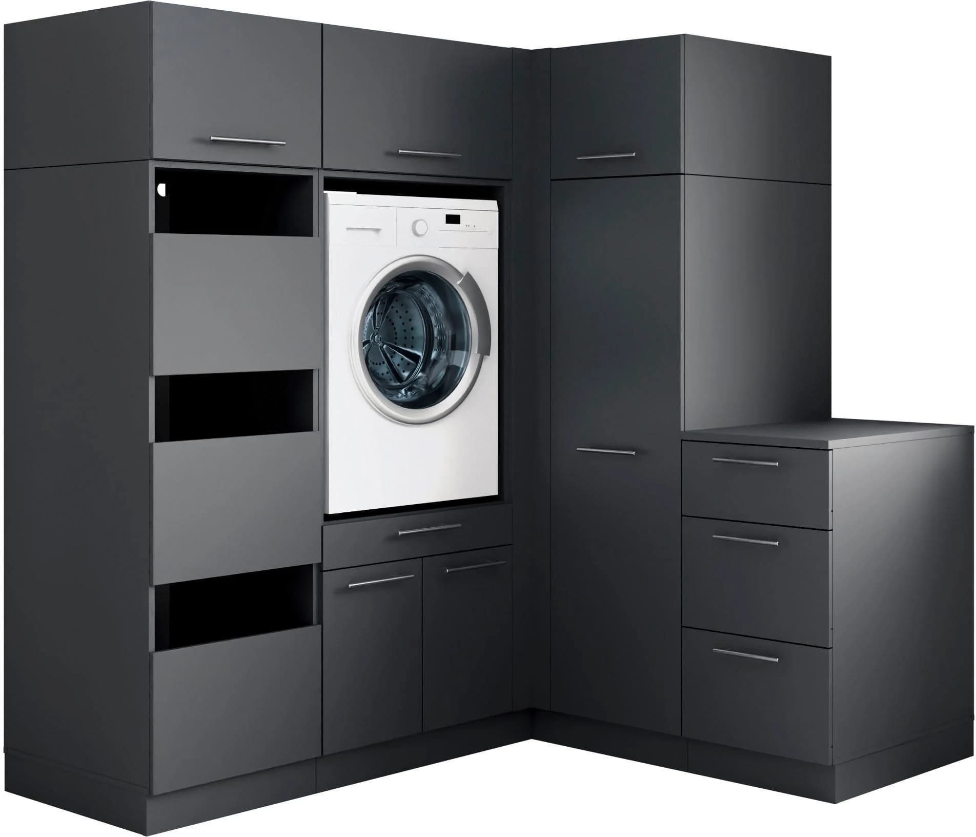 Baur Versand Mehrzweckschrank-Set LAUNDREEZY 7-tlg. Anthrazit Matt Holzwerkstoff