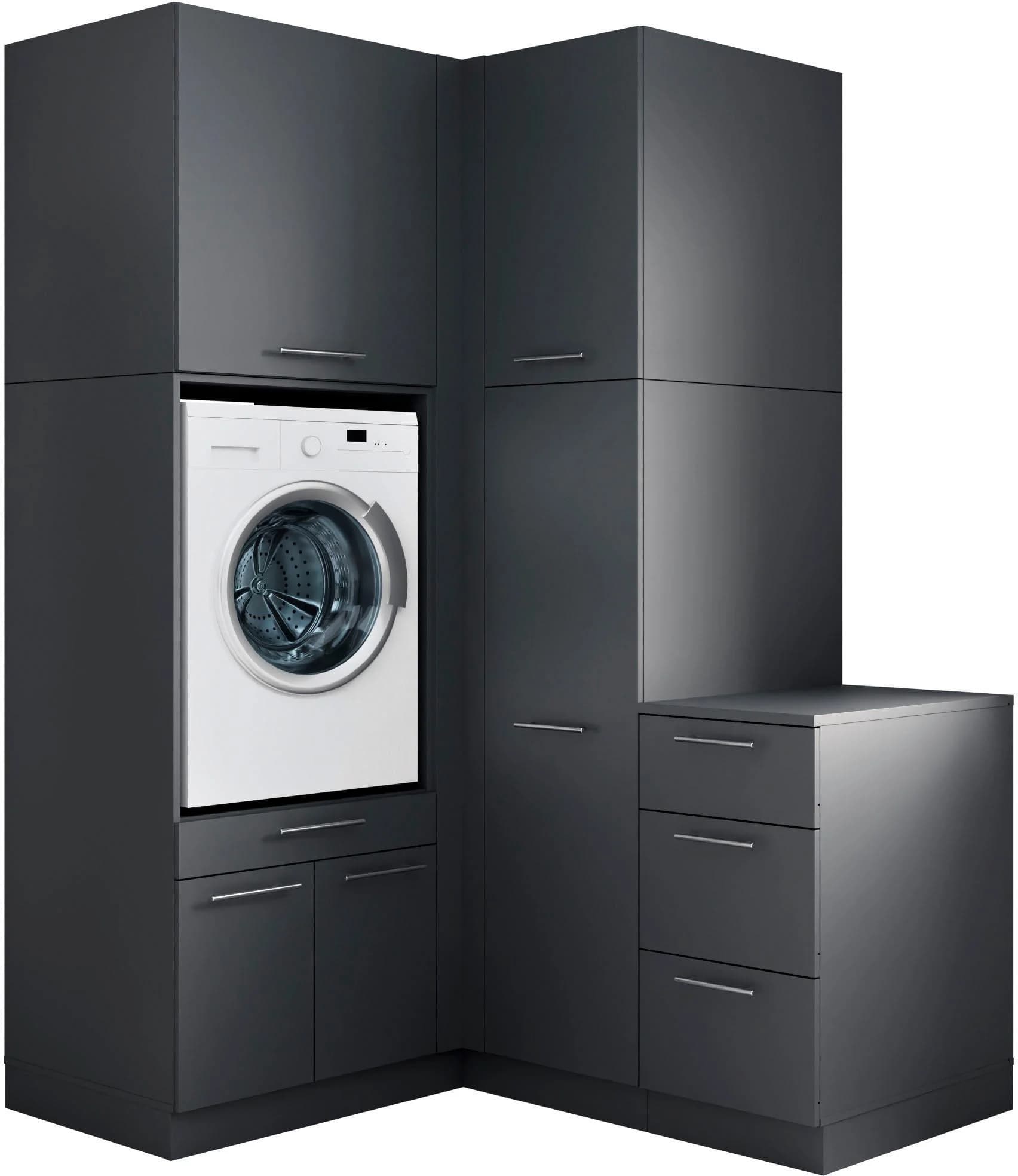 Baur Versand Mehrzweckschrank-Set LAUNDREEZY Anthrazit Matt