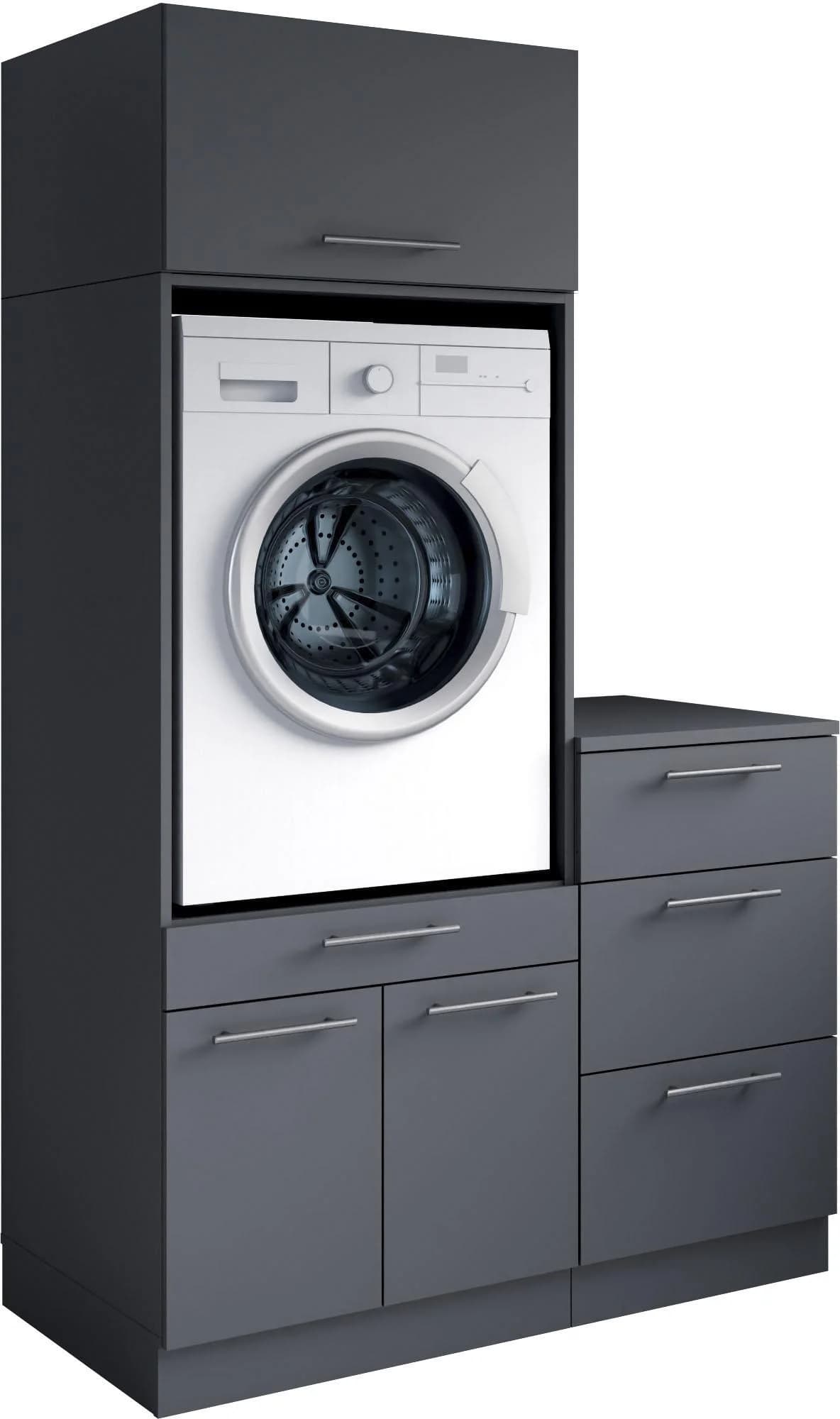 Baur Versand Mehrzweckschrank-Set Laundreezy 3-tlg. Anthrazit Matt