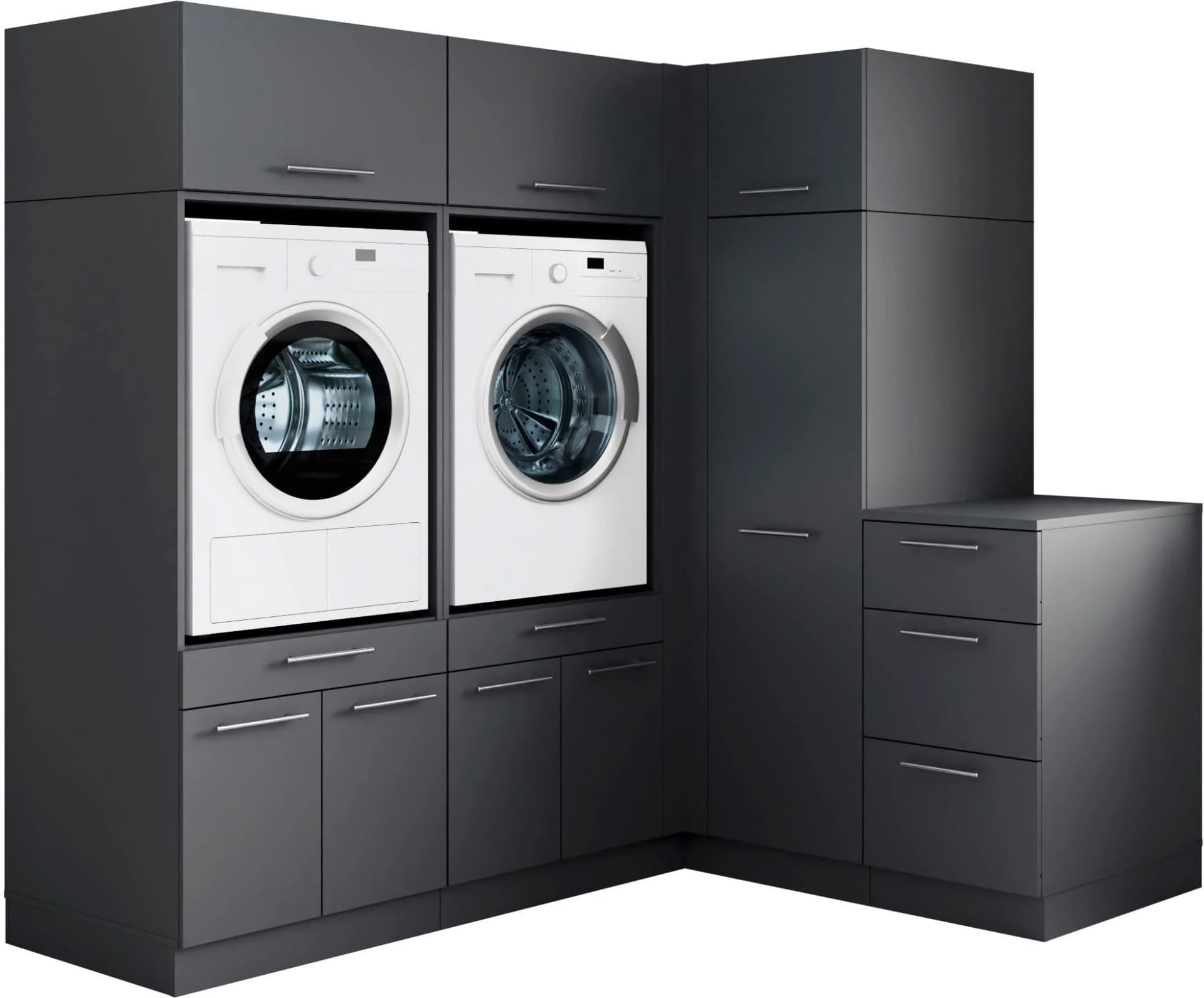 Baur Versand Mehrzweckschrank-Set LAUNDREEZY Anthrazit Matt