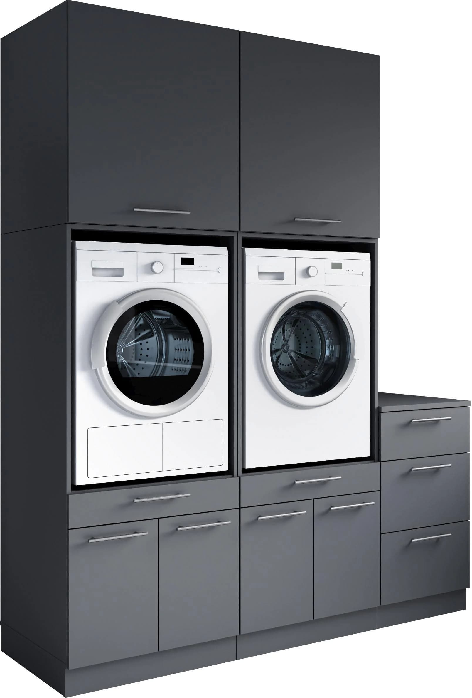 Mehrzweckschrank-Set LAUNDREEZY 5-tlg. Anthrazit Matt