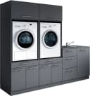 Laundreezy Mehrzweckschrank-Set 6-tlg. Anthrazit Matt Bild 2
