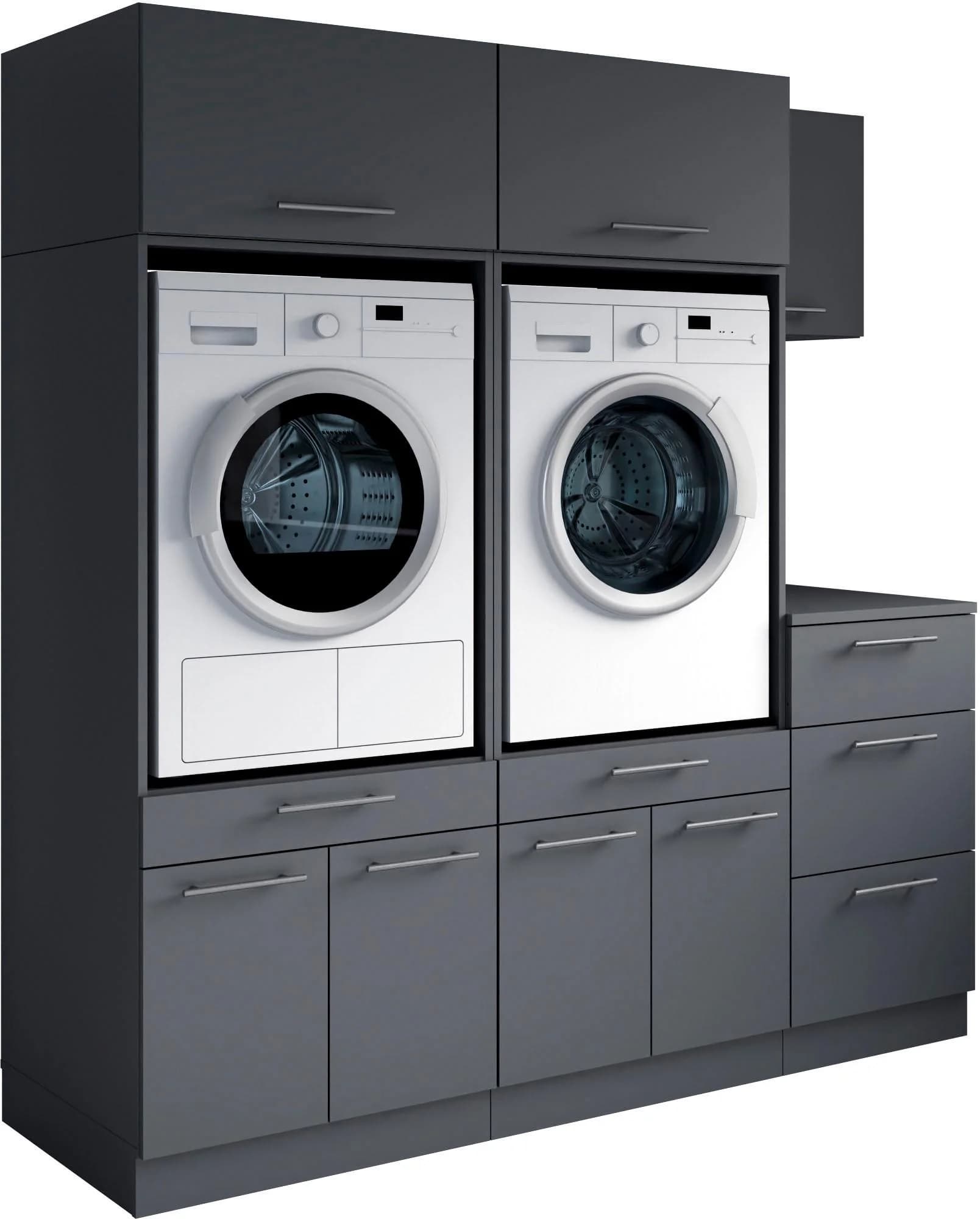 Baur Versand Mehrzweckschrank-Set LAUNDREEZY 6-tlg. Anthrazit Matt Holzwerkstoff