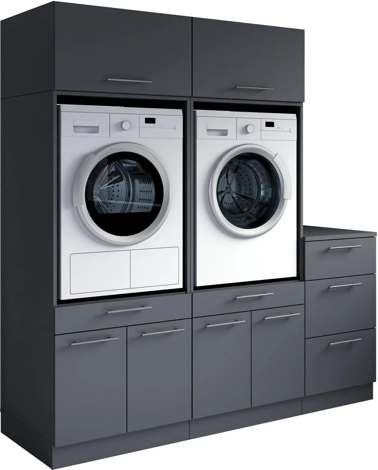 Baur Versand Mehrzweckschrank-Set LAUNDREEZY 5-tlg. Anthrazit Matt Holzwerkstoff
