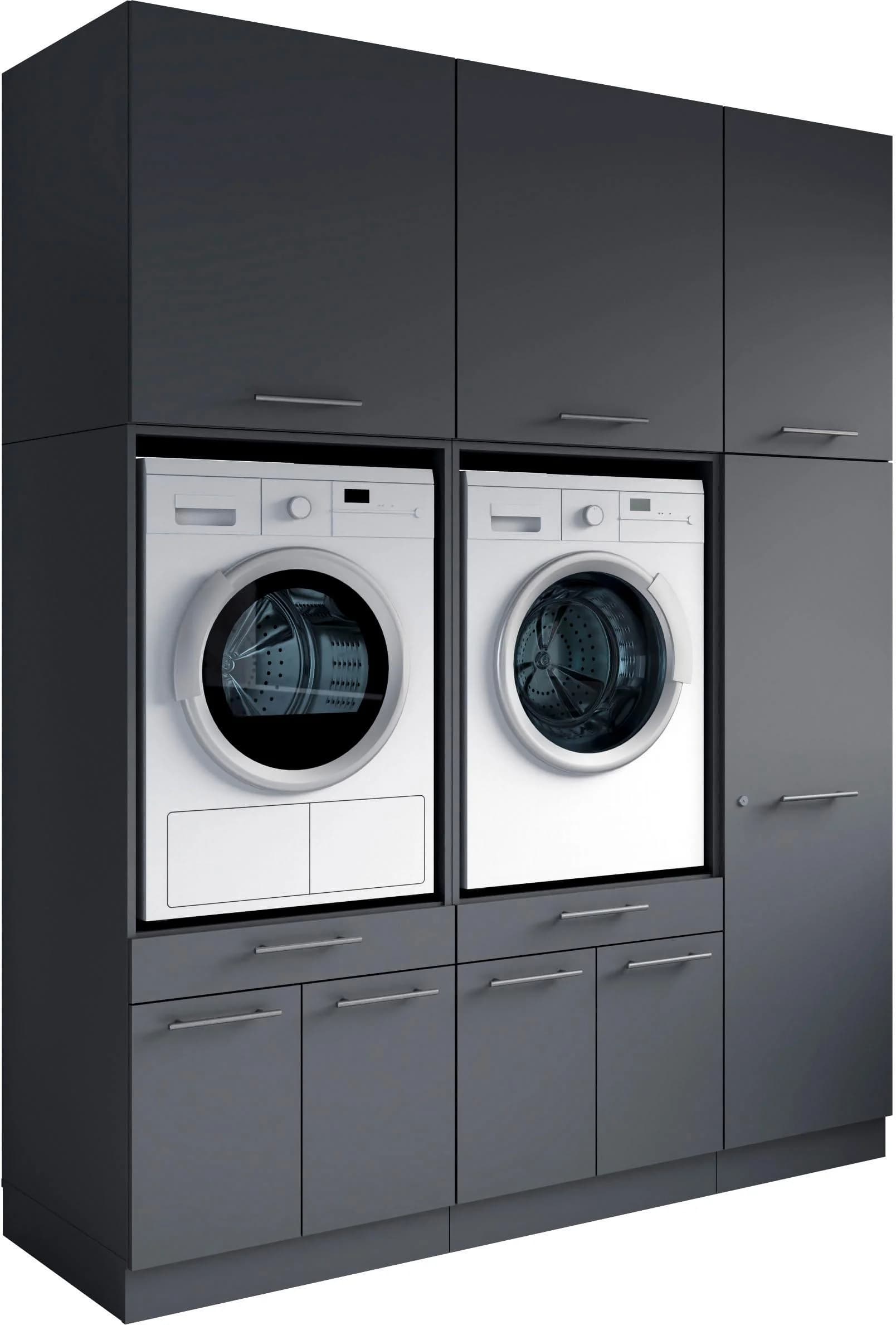Baur Versand Mehrzweckschrank-Set LAUNDREEZY 6-tlg. Anthrazit Matt