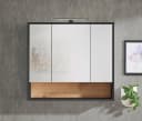 Spiegelschrank BASIC BY BALCULINA Liguria Anthrazit Eichefarben Bild 1