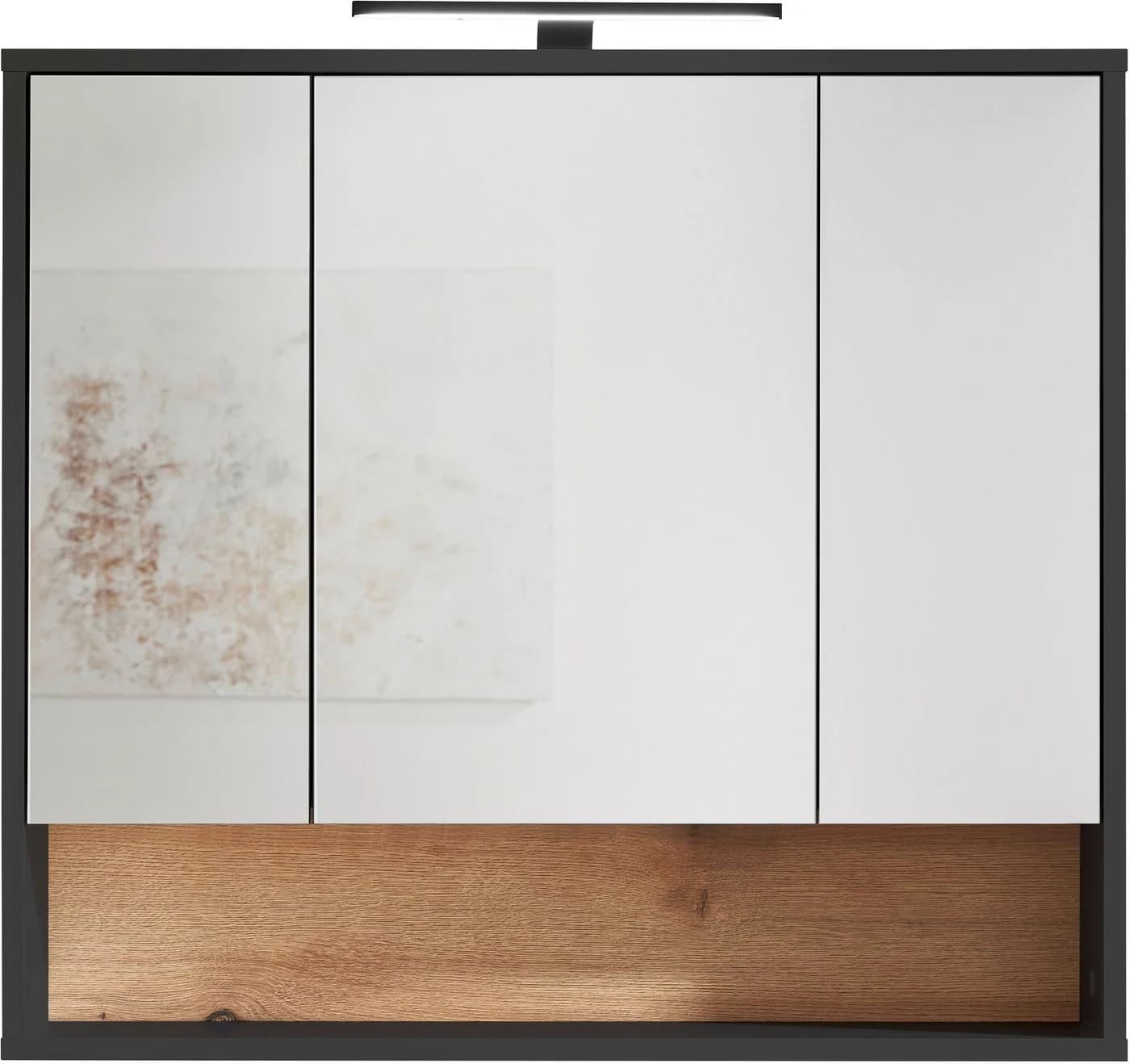 Spiegelschrank BASIC BY BALCULINA Liguria Anthrazit Eichefarben - Bild 3