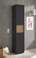 Hochschrank BASIC by Balculina Liguria 38 cm Breite Anthrazit Eichefarben Bild 1