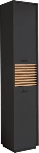 Hochschrank BASIC by Balculina Liguria 38 cm Breite Anthrazit Eichefarben Bild 2