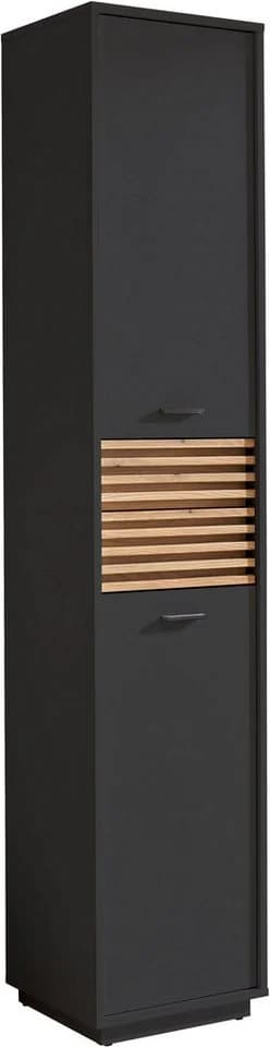 Hochschrank BASIC by Balculina Liguria 38 cm Breite Anthrazit Eichefarben - Bild 2