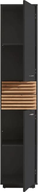 Hochschrank BASIC by Balculina Liguria 38 cm Breite Anthrazit Eichefarben Bild 5