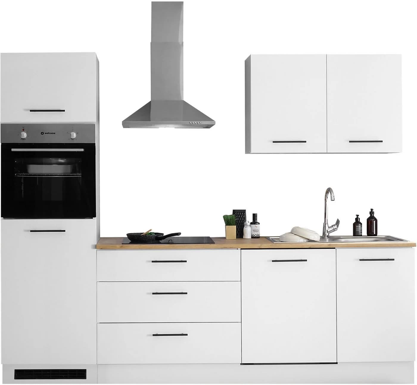 BASIC by Balculina Küchenzeile Tirol Weiß Modern - Bild 2