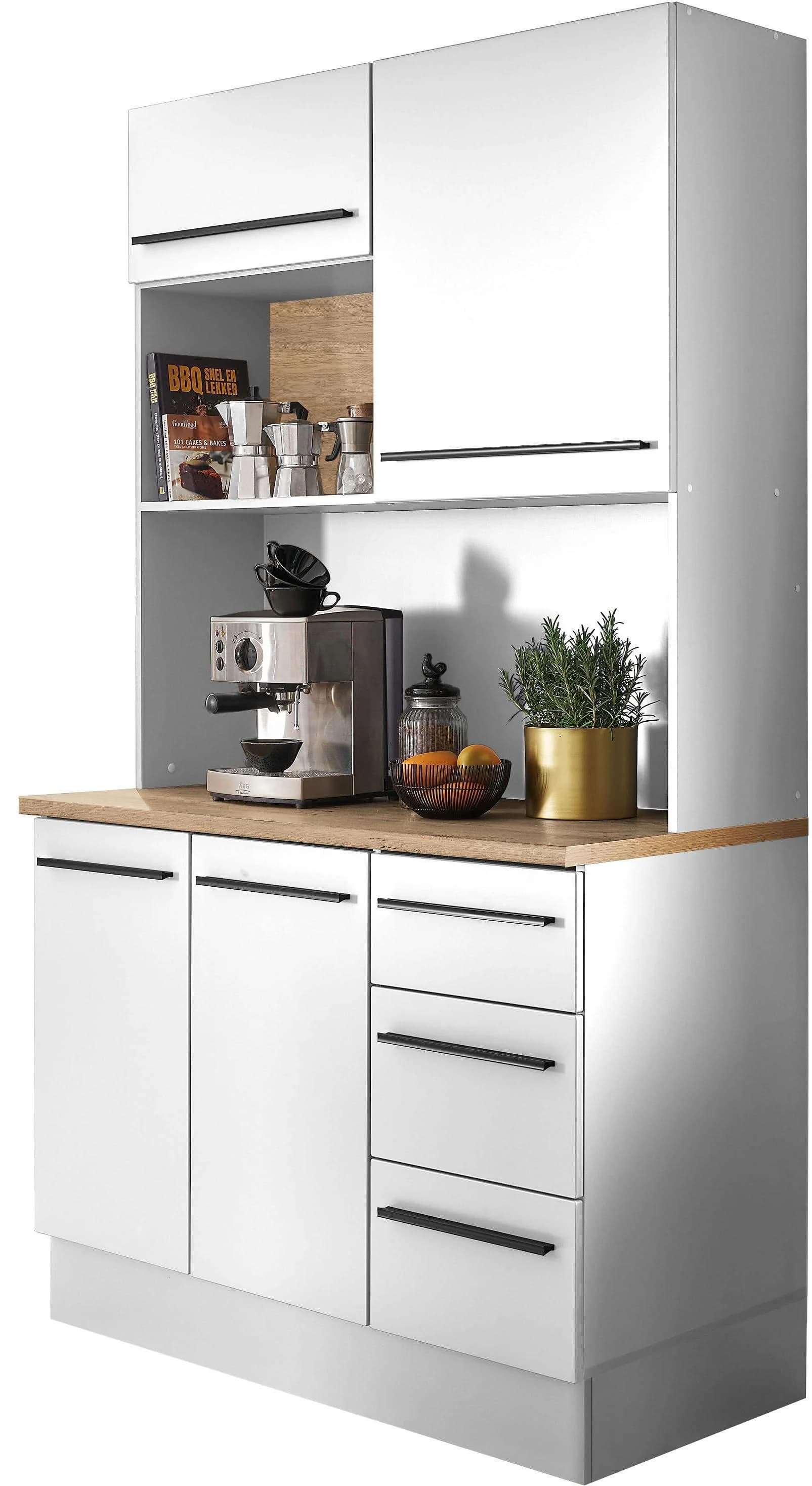 Buffet BASIC BY BALCULINA Denver Weiß Lanzelot Eiche Soft-Close