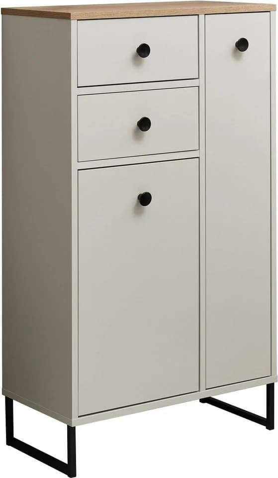 Midischrank BASIC BY BALCULINA Linea Kaschmir Eiche Holzwerkstoff - Bild 2
