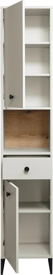 Hochschrank BASIC BY BALCULINA Linea Kaschmir Eiche Holzwerkstoff - Bild 4