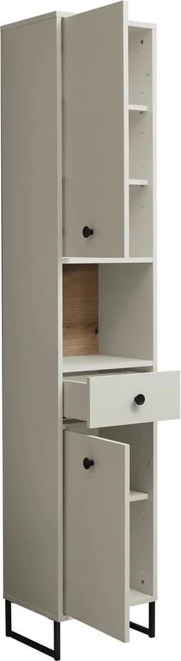 Hochschrank BASIC BY BALCULINA Linea Kaschmir Eiche Holzwerkstoff - Bild 5