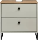 Waschbeckenunterschrank BASIC BY BALCULINA Linea Kaschmir Evoque Eiche U-Profil-Füße Bild 3