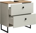 Waschbeckenunterschrank BASIC BY BALCULINA Linea Kaschmir Evoque Eiche U-Profil-Füße Bild 5