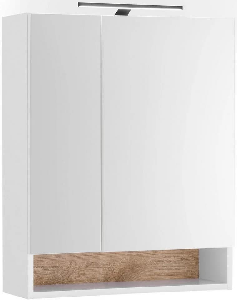 Spiegelschrank BASIC BY BALCULINA "Denver" Weiß Soft-Close - Bild 2