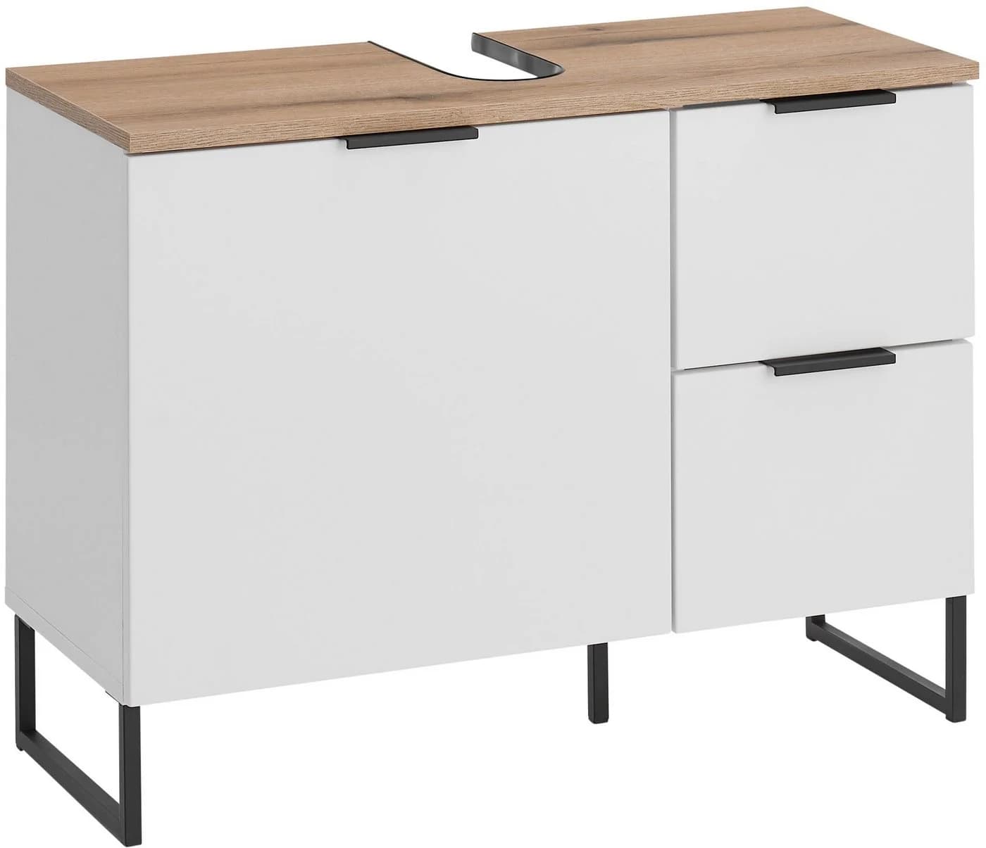 BASIC by Balculina Waschbeckenunterschrank Denver Weiß Matt - Bild 2