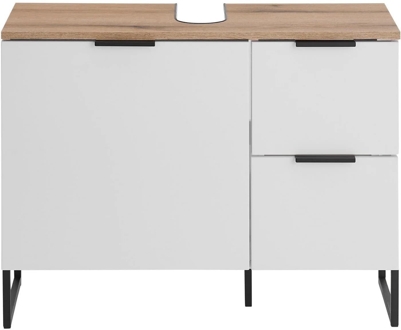 BASIC by Balculina Waschbeckenunterschrank Denver Weiß Matt - Bild 3