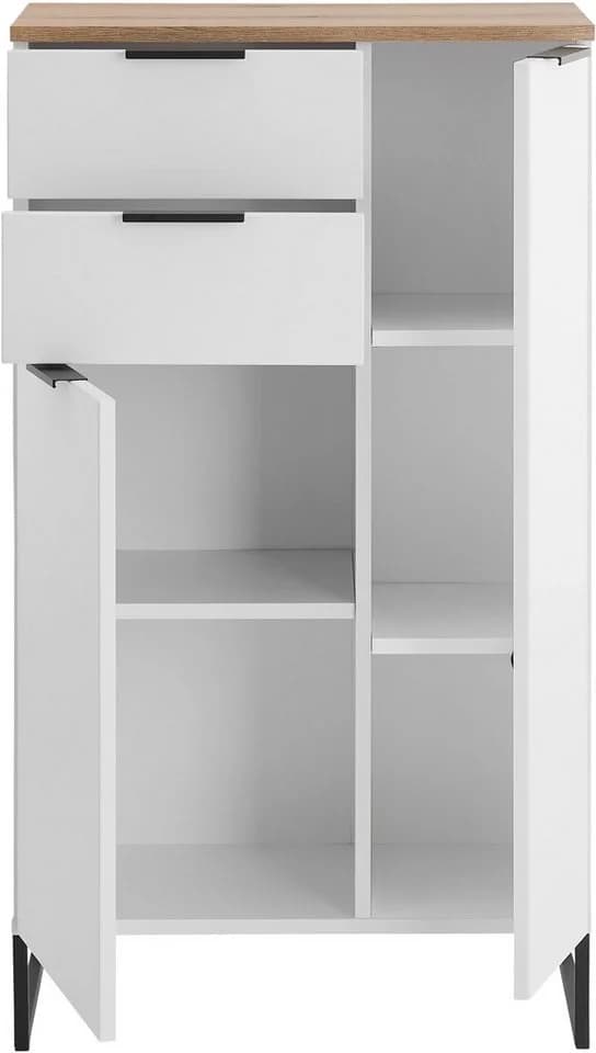 Midischrank BASIC BY BALCULINA Denver Midischrank, Badezimmerschrank, FSC-zertifizierter Holzwerkstoff, Breite 60 cm, Softclose - Bild 5