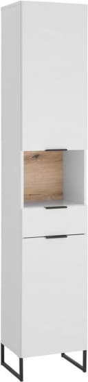 Moderner Hochschrank aus FSC-zertifiziertem Holzwerkstoff Bild 2