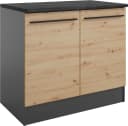 Spülenschrank BASIC BY BALCULINA Jazz anthrazit 100 cm Bild 2