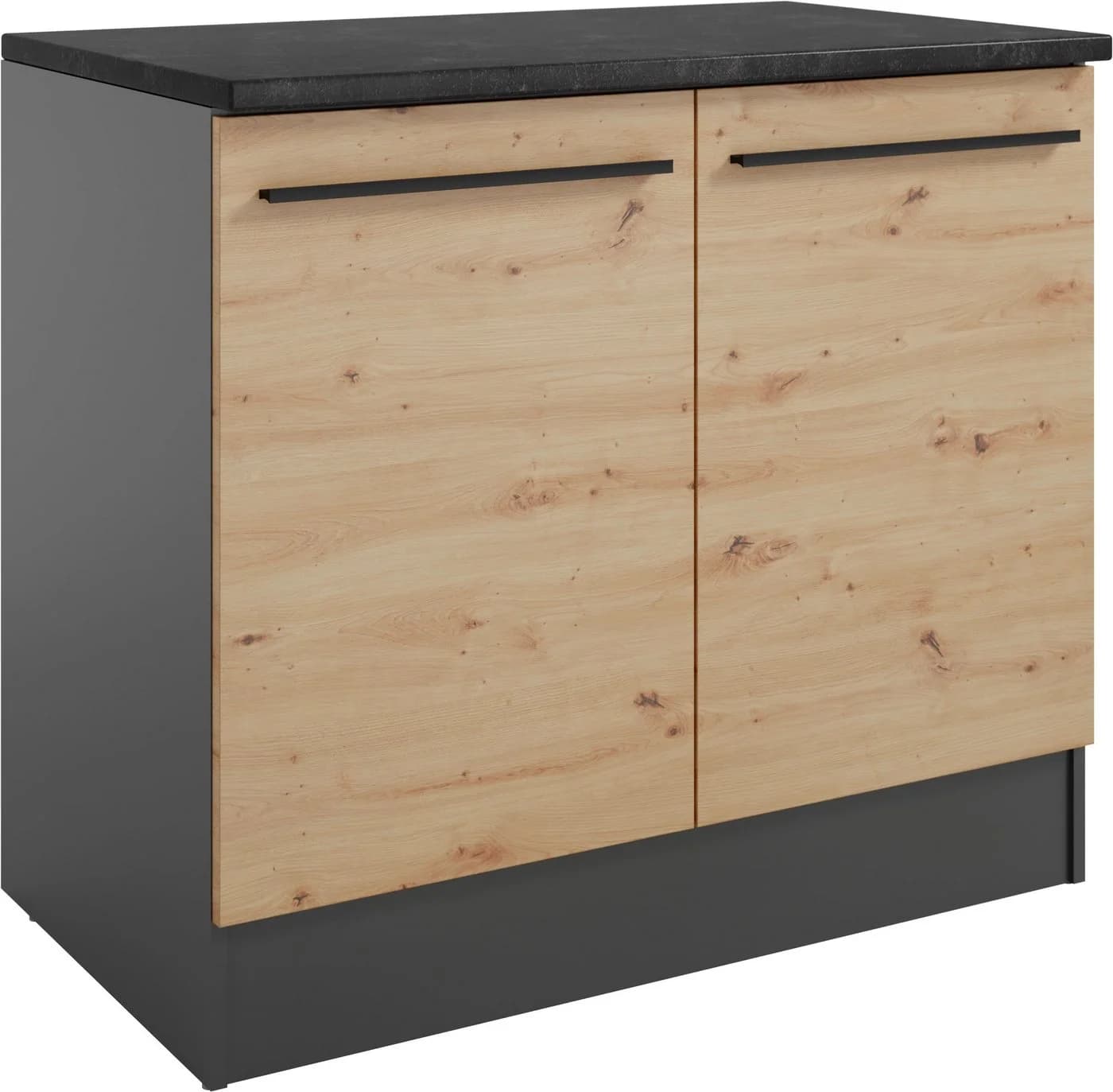 Spülenschrank BASIC BY BALCULINA Jazz anthrazit 100 cm - Bild 2