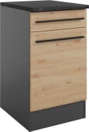 BALCULINA Jazz Unterschrank 50x90x60 cm Eiche Anthrazit Bild 2