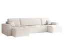 Kaiser Möbel Ecksofa U-Form BEST Beige mit Schlaffunktion und Bettkasten Bild 1