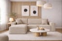 Kaiser Ecksofa mit Schlaffunktion & Bettkasten L-Form Stoff Verita Bild 2