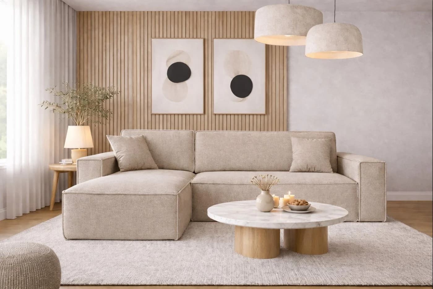 Kaiser Ecksofa mit Schlaffunktion & Bettkasten L-Form Stoff Verita - Bild 2