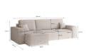 Kaiser Ecksofa L-Form mit Schlaffunktion und Bettkasten, Stoff Verita Bild 3
