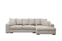 Kaiser Möbel Ecksofa Gabon L-Form Beige Stoff ZOOM mit Schlaffunktion Bild 1