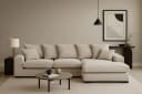Kaiser Möbel Ecksofa Gabon L-Form Beige Stoff ZOOM mit Schlaffunktion Bild 2