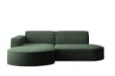 Kaiser Möbel Ecksofa MODENA STUDIO L-Form Cord Dunkelgrün Bild 1