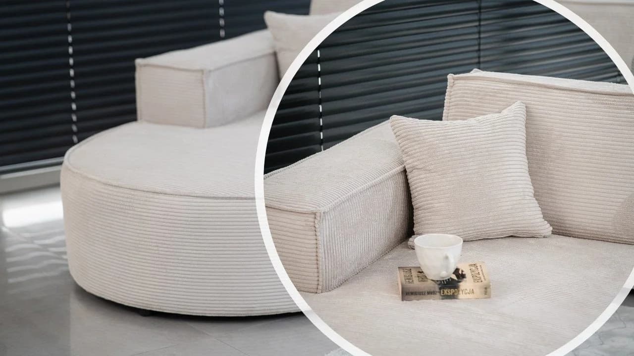 Kaiser Möbel Ecksofa MODENA STUDIO L-Form Cord Dunkelgrün - Bild 5