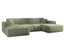 Kaiser Möbel Ecksofa Siena U-Form HR-Schaum 4 Stoffoptionen Bild 1