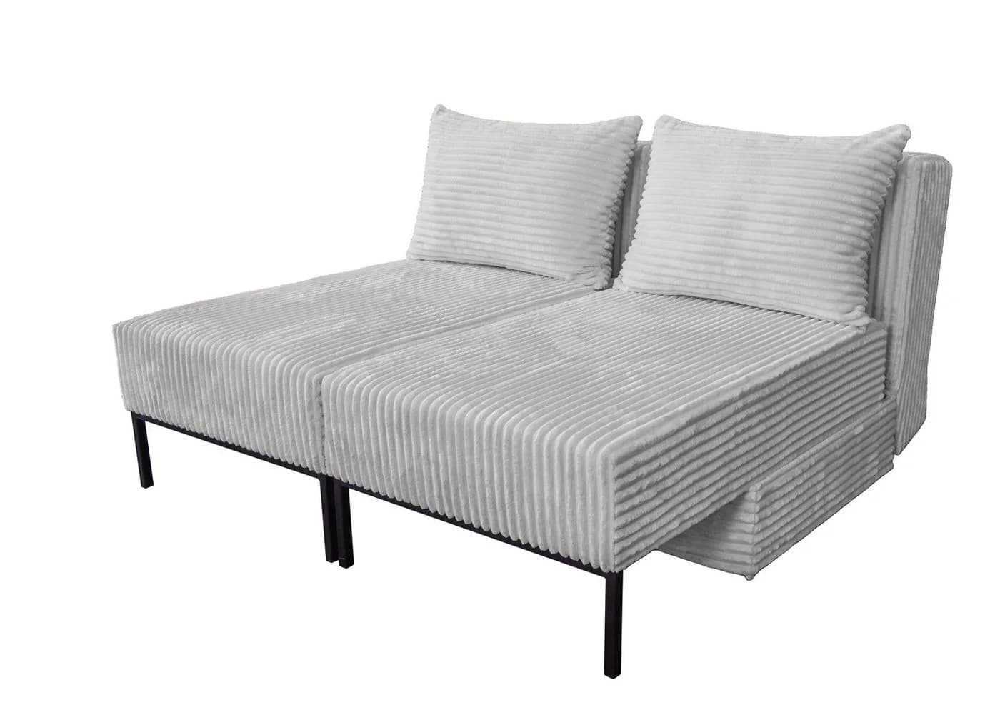 Kaiser Möbel MOOKA 4in1 Multifunktions-Ecksofa mit Schlaffunktion Grau - Bild 5