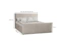 Kaiser Möbel Boxspringbett Trento VELO Stoff mit Bettkasten & Topper Bild 3