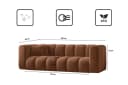 Kaiser Möbel Sofa Grand 3-Sitzer Modular Salvador & Haga Braun Bild 3