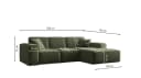 Kaiser Möbel Ecksofa Siena L-Form Stoff Grün Modern Bild 3