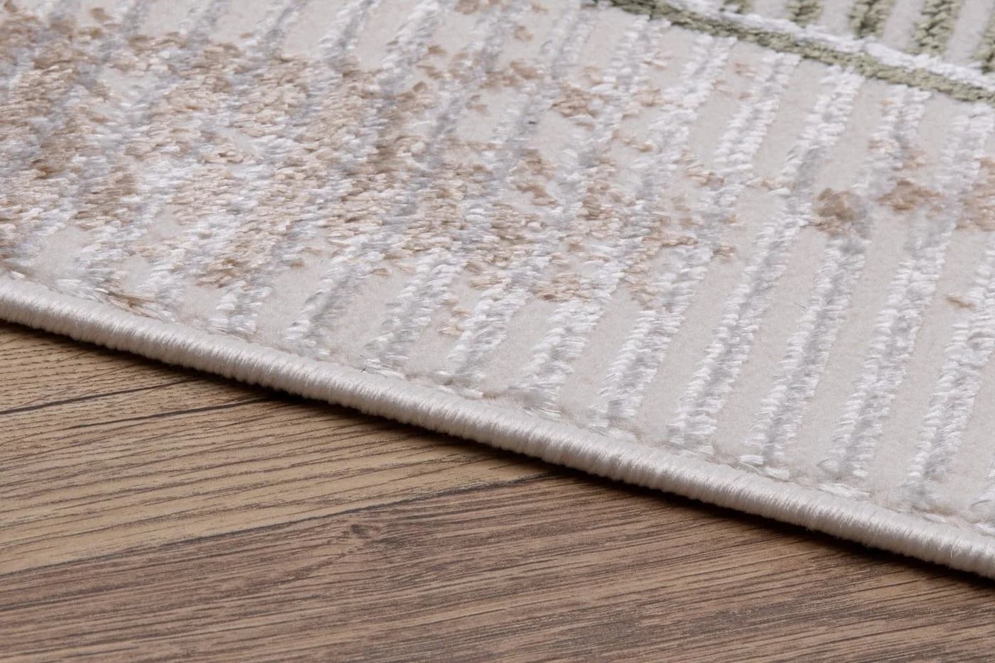 Tapiso Designteppich CRYSTAL Beige/Grün Kurzflor - Bild 4