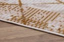 Tapiso Designteppich CRYSTAL Beige/Gold Kurzflor mit Schimmereffekt Bild 4