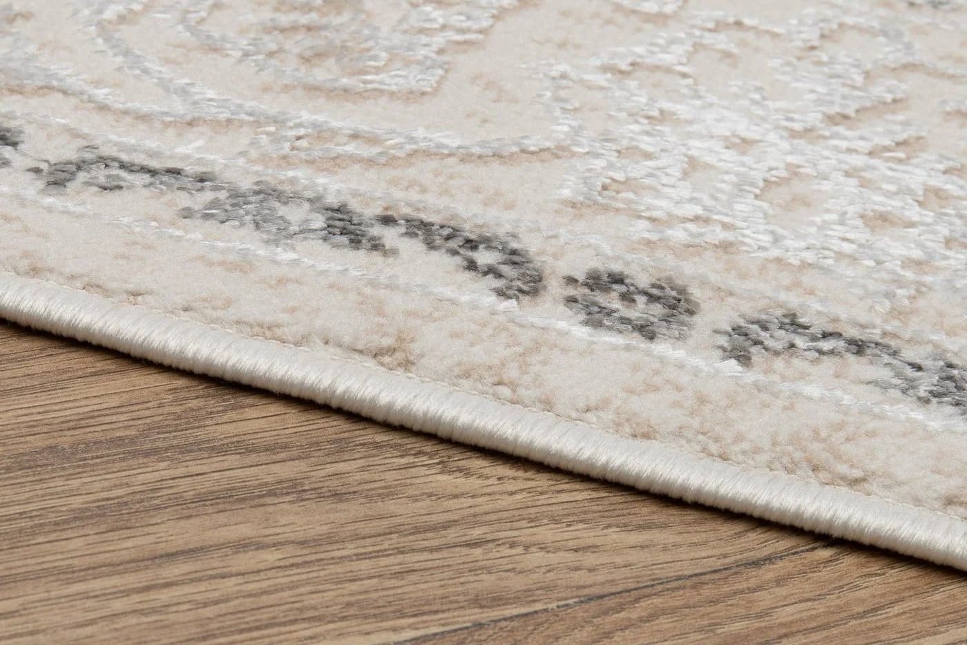 Tapiso Teppich ARES Rechteckig Grau Beige 8mm Flor - Bild 4