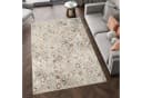 Tapiso Teppich RETRO Kurzflor Beige Grau Blau Retro Design Bild 1