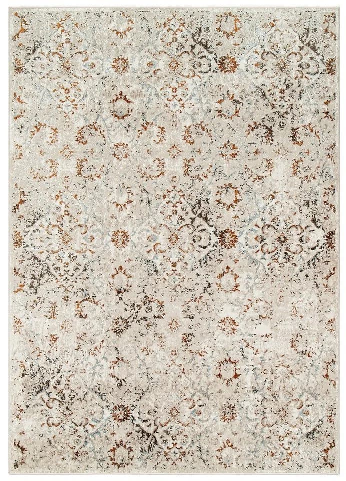 Tapiso Teppich RETRO Kurzflor Beige Grau Blau Retro Design - Bild 2