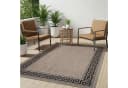 Tapiso Outdoorteppich MELISSA Rechteckig Braun Schwarz Kurzflor Bild 1